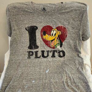 Disney Women's I Love Pluto T-Shirt Size Small